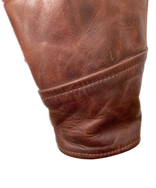 Aero LEATHER（エアロレザー）Aero LEATHER (エアロレザー) レザージャケット ブラウン サイズ:SIZE 34の古着・服飾アイテム
