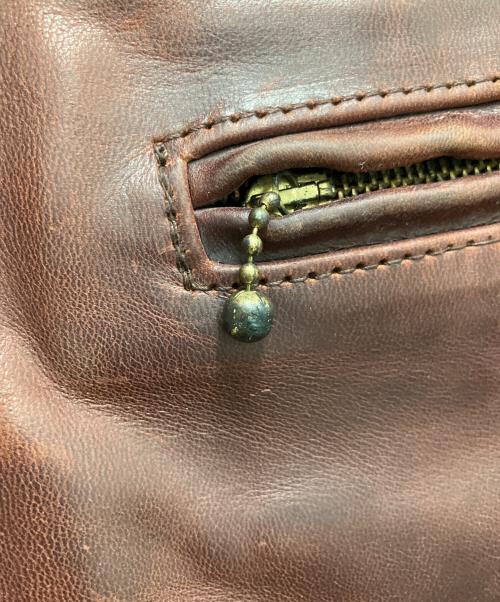 Aero LEATHER（エアロレザー）Aero LEATHER (エアロレザー) レザージャケット ブラウン サイズ:SIZE 34の古着・服飾アイテム