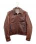 Aero LEATHER（エアロレザー）の古着「レザージャケット」｜ブラウン