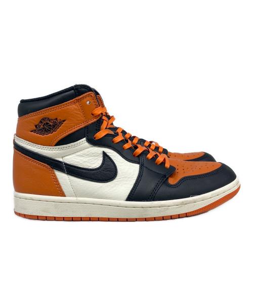 NIKE（ナイキ）NIKE (ナイキ) Air Jordan 1 Retro High OG ホワイト×オレンジ サイズ:SIZE 26cmの古着・服飾アイテム