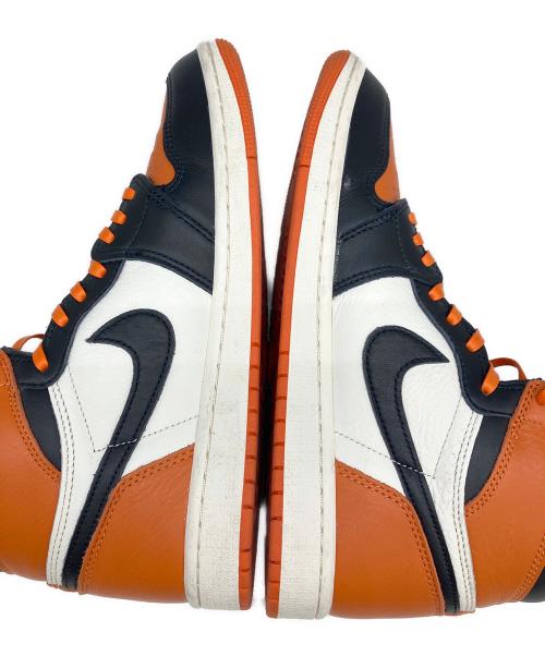 NIKE（ナイキ）NIKE (ナイキ) Air Jordan 1 Retro High OG ホワイト×オレンジ サイズ:SIZE 26cmの古着・服飾アイテム