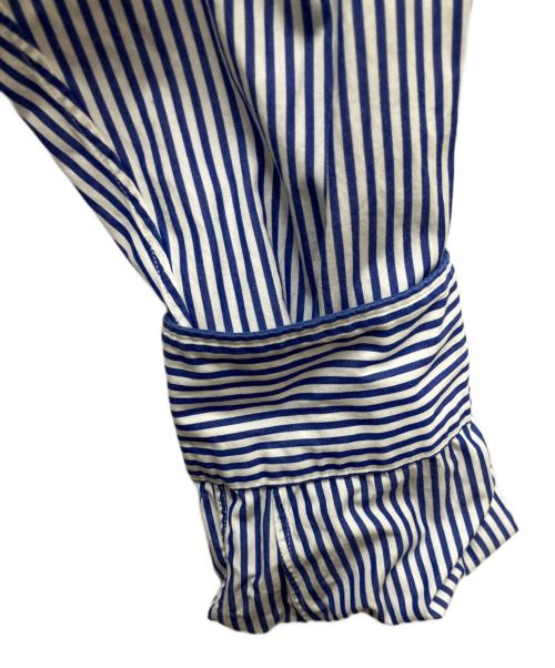 PLAY COMME des GARCONS（プレイコムデギャルソン）PLAY COMME des GARCONS (プレイコムデギャルソン) 長袖シャツ ブルー×ホワイト サイズ:SIZE Lの古着・服飾アイテム
