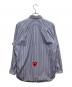 PLAY COMME des GARCONS (プレイコムデギャルソン) 長袖シャツ ブルー×ホワイト サイズ:SIZE L：17000円