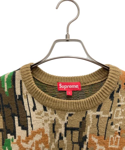 SUPREME（シュプリーム）SUPREME (シュプリーム) 厚手ニット ブラウン サイズ:SIZE Lの古着・服飾アイテム
