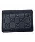 GUCCI (グッチ) カードケース　グッチッシマ ブラック：20000円