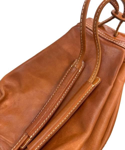 Herz（ヘルツ）Herz (ヘルツ) レザーリュック ブラウンの古着・服飾アイテム