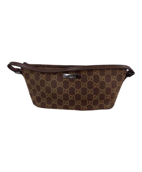 GUCCI（グッチ）GUCCI (グッチ) アクセサリーポーチ ブラウンの古着・服飾アイテム