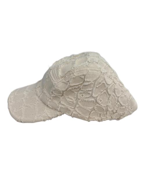 SUPREME（シュプリーム）Supreme (シュプリーム) Frayed Croc Denim Camp Cap ホワイトの古着・服飾アイテム