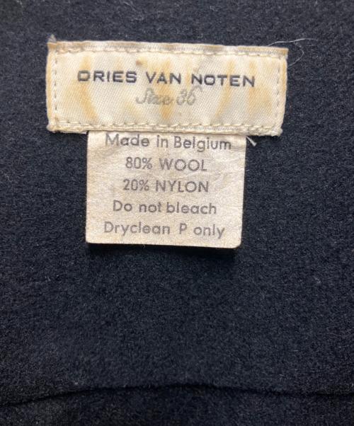 DRIES VAN NOTEN（ドリスヴァンノッテン）DRIES VAN NOTEN (ドリスヴァンノッテン) シャツワンピース ブラック サイズ:SIZE 36の古着・服飾アイテム