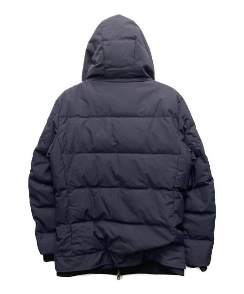 AKM（エーケーエム）AKM (エーケーエム) スタンドネックレイヤードダウンジャケット ネイビー サイズ:SIZE XXLの古着・服飾アイテム