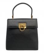 Salvatore Ferragamoサルヴァトーレ フェラガモ）の古着「2WAYショルダーバッグ　ガンチーニ」｜ブラック
