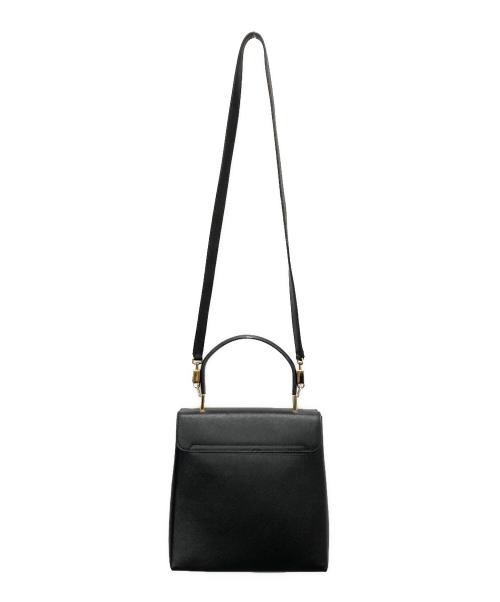 Salvatore Ferragamo（サルヴァトーレ フェラガモ）Salvatore Ferragamo (サルヴァトーレ フェラガモ) 2WAYショルダーバッグ　ガンチーニ ブラックの古着・服飾アイテム