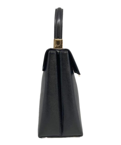 Salvatore Ferragamo（サルヴァトーレ フェラガモ）Salvatore Ferragamo (サルヴァトーレ フェラガモ) 2WAYショルダーバッグ　ガンチーニ ブラックの古着・服飾アイテム