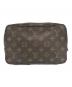 LOUIS VUITTON (ルイ ヴィトン) コスメポーチ　トゥルーストワレット28 ブラウン：25000円