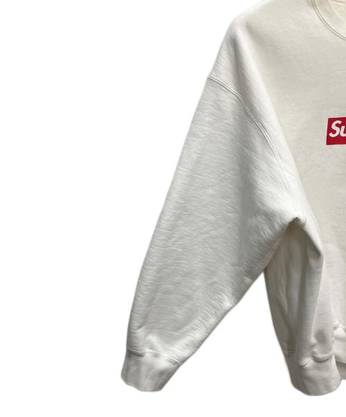 SUPREME（シュプリーム）SUPREME (シュプリーム) WASHED BOX LOGO CREWNECK ホワイト サイズ:SIZE Lの古着・服飾アイテム