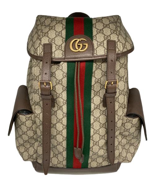 GUCCI（グッチ）GUCCI (グッチ) GGミディアム バックパック ベージュの古着・服飾アイテム