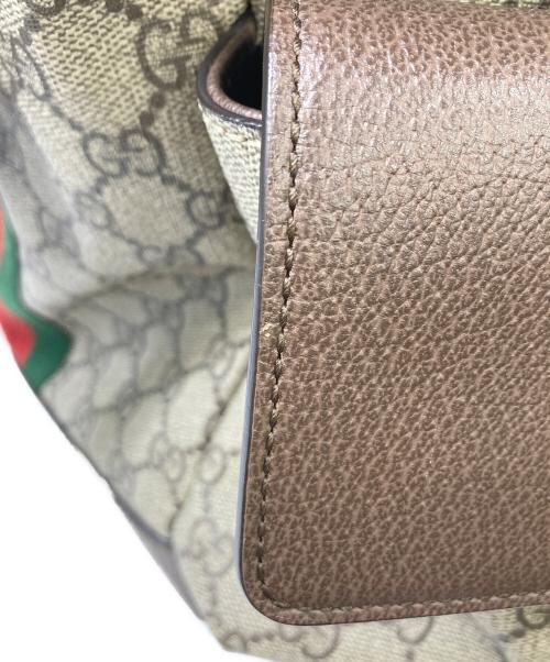 GUCCI（グッチ）GUCCI (グッチ) GGミディアム バックパック ベージュの古着・服飾アイテム