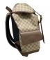 中古・古着 GUCCI (グッチ) GGミディアム バックパック ベージュ：160000円