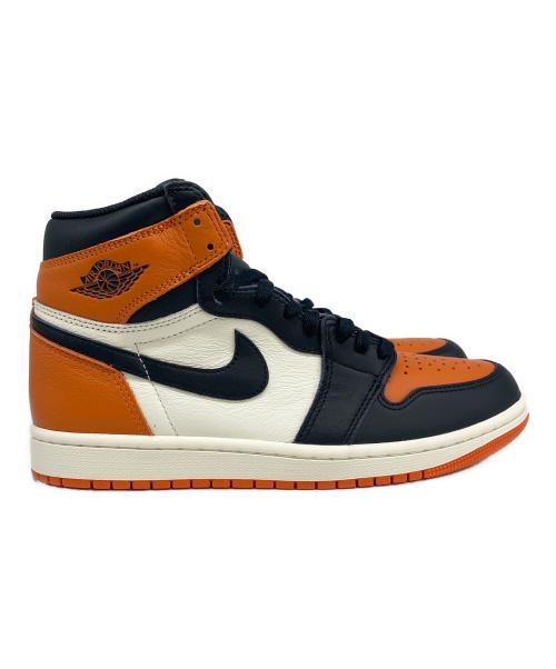 NIKE（ナイキ）NIKE (ナイキ) AIR JORDAN 1 RETRO HIGH OG ホワイト×オレンジ サイズ:SIZE 26.5cmの古着・服飾アイテム