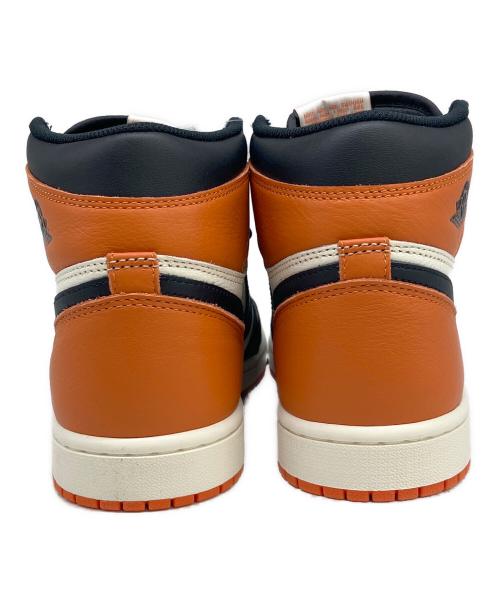 NIKE（ナイキ）NIKE (ナイキ) AIR JORDAN 1 RETRO HIGH OG ホワイト×オレンジ サイズ:SIZE 26.5cmの古着・服飾アイテム