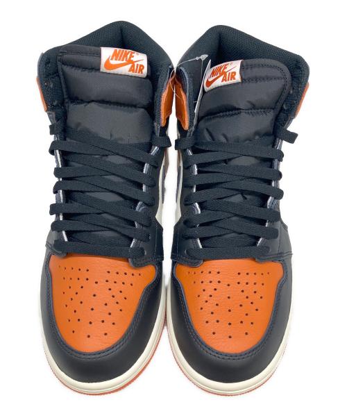 NIKE（ナイキ）NIKE (ナイキ) AIR JORDAN 1 RETRO HIGH OG ホワイト×オレンジ サイズ:SIZE 26.5cmの古着・服飾アイテム
