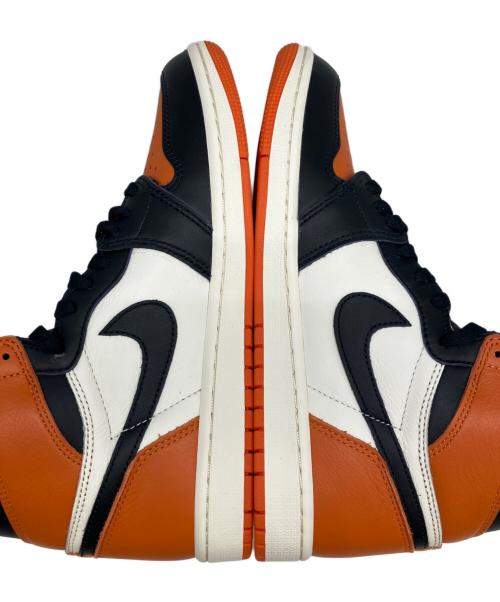 NIKE（ナイキ）NIKE (ナイキ) AIR JORDAN 1 RETRO HIGH OG ホワイト×オレンジ サイズ:SIZE 26.5cmの古着・服飾アイテム