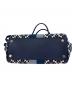 中古・古着 Kate Spade (ケイトスペード) フラワージャガードトートバッグ ネイビー：12000円