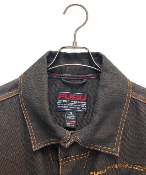 FUBU（フブ）FUBU (フブ) デニムジャケット ブラウン サイズ:SIZE XLの古着・服飾アイテム