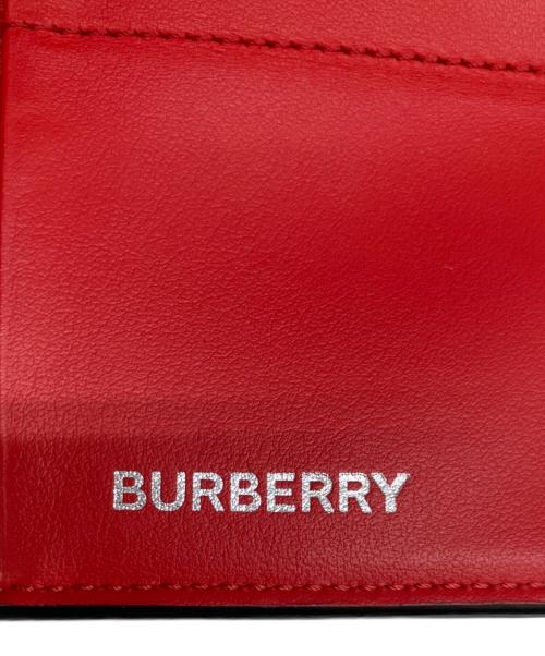 BURBERRY（バーバリー）BURBERRY (バーバリー) 財布 グリーン×レッドの古着・服飾アイテム