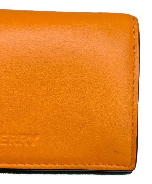 BURBERRY（バーバリー）BURBERRY (バーバリー) 財布 グリーン×レッドの古着・服飾アイテム