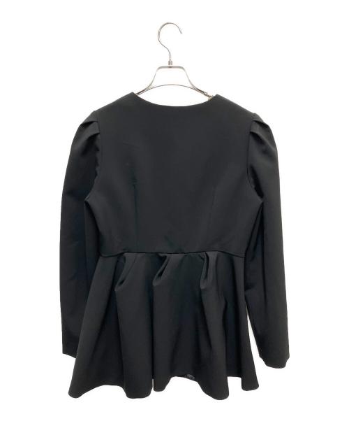 maison de dolce（メゾンドドルチェ）maison de dolce (メゾンドドルチェ) ノーカラージャケット ブラック サイズ:SIZE Mの古着・服飾アイテム