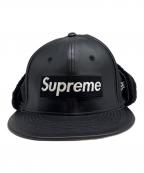 SUPREME×New Eraシュプリーム×ニューエラ）の古着「Leather Earflap」｜ブラック