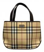 BURBERRY LONDONバーバリーロンドン）の古着「トートバッグ　ノバチェック」｜ベージュ
