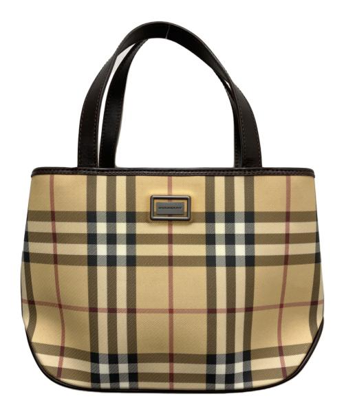 BURBERRY LONDON（バーバリーロンドン）BURBERRY LONDON (バーバリーロンドン) トートバッグ　ノバチェック ベージュの古着・服飾アイテム