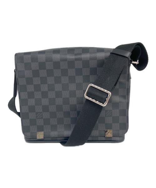 LOUIS VUITTON（ルイ ヴィトン）LOUIS VUITTON (ルイ ヴィトン) ダミエ・グラフィット　ディストリクトPM ブラックの古着・服飾アイテム