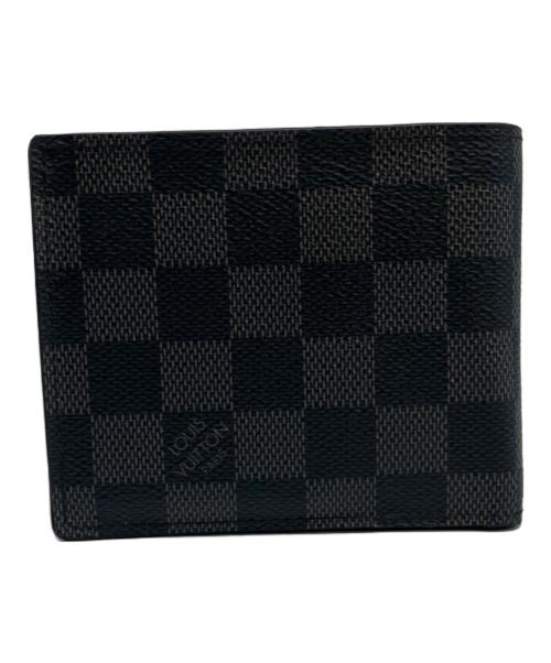 LOUIS VUITTON（ルイ ヴィトン）LOUIS VUITTON (ルイ ヴィトン) ダミエ・グラフィット　　ポルトフォイユ・マルコ ブラックの古着・服飾アイテム