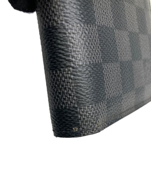 LOUIS VUITTON（ルイ ヴィトン）LOUIS VUITTON (ルイ ヴィトン) ダミエ・グラフィット　　ポルトフォイユ・マルコ ブラックの古着・服飾アイテム