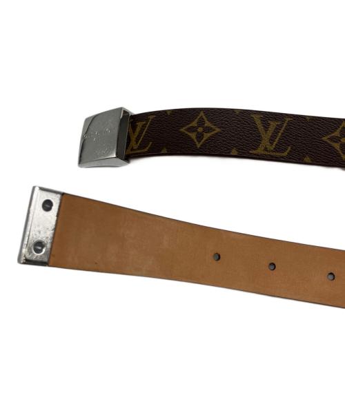 LOUIS VUITTON（ルイ ヴィトン）LOUIS VUITTON (ルイ ヴィトン) ベルト　サンチュール キャレ ブラウンの古着・服飾アイテム