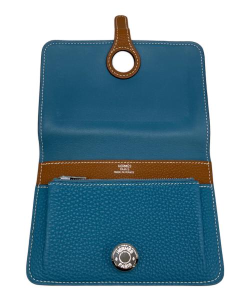 HERMES（エルメス）HERMES (エルメス) 2つ折り財布　ドゴンGM スカイブルーの古着・服飾アイテム
