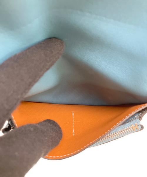 HERMES（エルメス）HERMES (エルメス) 2つ折り財布　ドゴンGM スカイブルーの古着・服飾アイテム