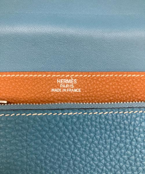 HERMES（エルメス）HERMES (エルメス) 2つ折り財布　ドゴンGM スカイブルーの古着・服飾アイテム