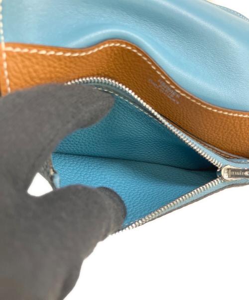 HERMES（エルメス）HERMES (エルメス) 2つ折り財布　ドゴンGM スカイブルーの古着・服飾アイテム