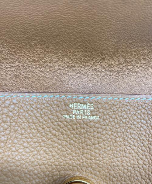 HERMES（エルメス）HERMES (エルメス) カードケース　ドゴン ブラウンの古着・服飾アイテム