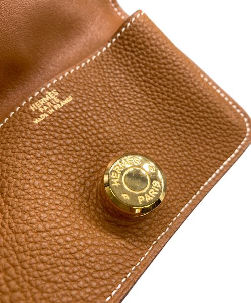 HERMES（エルメス）HERMES (エルメス) カードケース　ドゴン ブラウンの古着・服飾アイテム