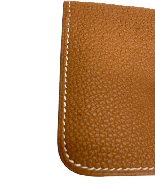 HERMES（エルメス）HERMES (エルメス) カードケース　ドゴン ブラウンの古着・服飾アイテム