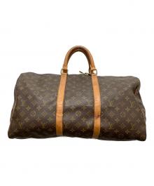 LOUIS VUITTON（ルイ ヴィトン）の古着「トラベルバッグ　キーポル50」｜ブラウン