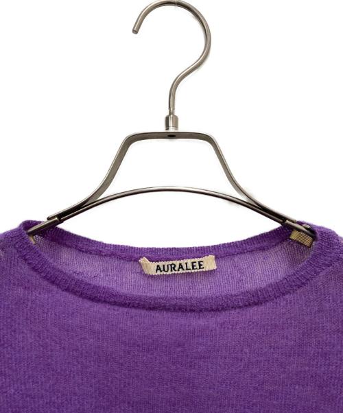 AURALEE（オーラリー）AURALEE (オーラリー) ニット パープル サイズ:SIZE 0の古着・服飾アイテム