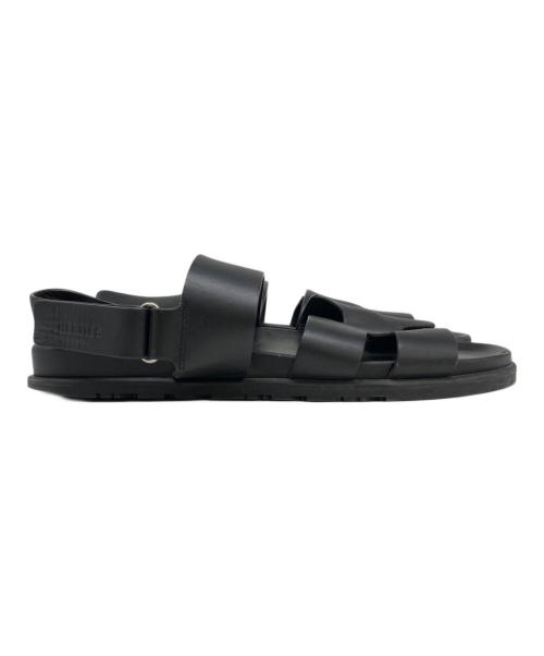 HERMES（エルメス）HERMES (エルメス) サンダル　GENIUS/ジニアス ブラック サイズ:SIZE 44.5（約29.0cm〜29.5cm相当）の古着・服飾アイテム