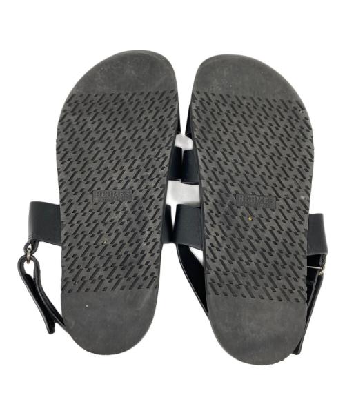 HERMES（エルメス）HERMES (エルメス) サンダル　GENIUS/ジニアス ブラック サイズ:SIZE 44.5（約29.0cm〜29.5cm相当）の古着・服飾アイテム