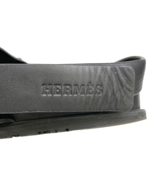 HERMES（エルメス）HERMES (エルメス) サンダル　GENIUS/ジニアス ブラック サイズ:SIZE 44.5（約29.0cm〜29.5cm相当）の古着・服飾アイテム